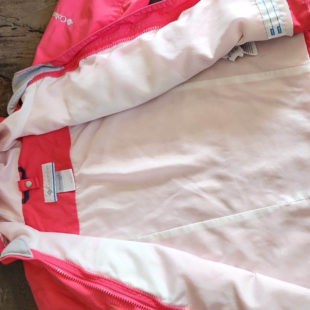 Girls Pink Columbia Jacket Size 6/6x - Picture 5 of 6